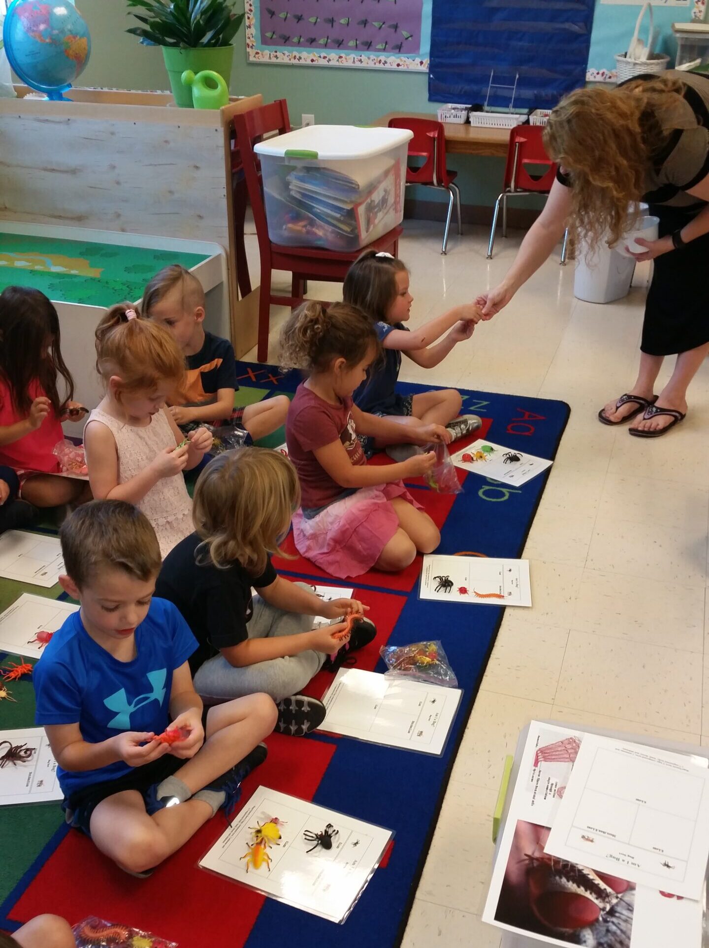 children sorting activity